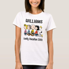 ピーナッツ集団ファミリーバケーション Tシャツ