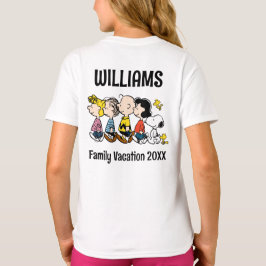 ピーナッツ集団ファミリーバケーション Tシャツ