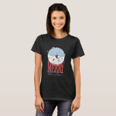 ピーナッツ雪の地球メリークリスマス Tシャツ (正面フル)