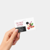 ピーナッツ食品アレルギー警告ラベル バッジ (Handheld)