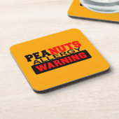 ピーナッツ・アレル警告ギー コースター (左側)