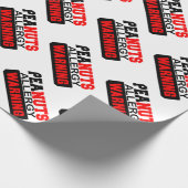 ピーナッツ・アレル警告ギー ラッピングペーパー (角)