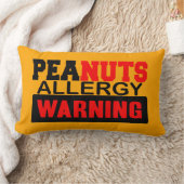 ピーナッツ・アレル警告ギー ランバークッション (ブランケット)