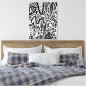 ピーナッツ キャンバスプリント (インサイチュ (寝室))