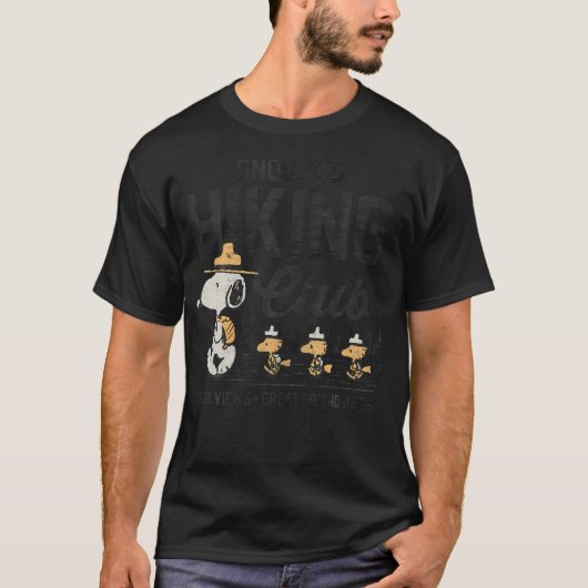 ピーナッツ – スヌーピーのハイキングクラブ Tシャツ (正面)