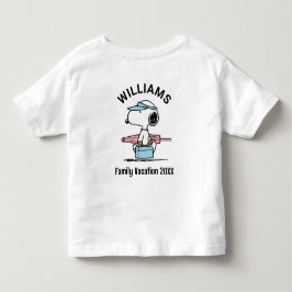 ピーナッツ |スヌーピービーチウォークファミリーバケーション トドラーTシャツ