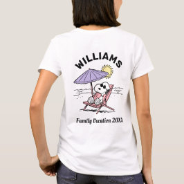 ピーナッツ |スヌーピービーチファミリーバケーションTシャツ Tシャツ