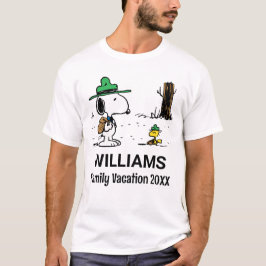 ピーナッツ |スヌーピー&ウッドストック家族の休暇 Tシャツ
