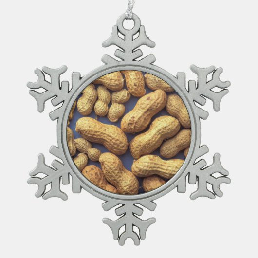 ピーナッツ スノーフレークピューターオーナメント (正面)