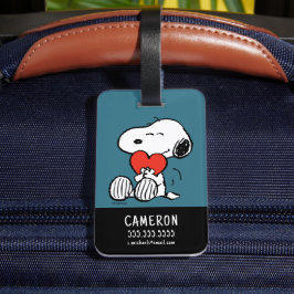 ピーナッツ |バレンタインデー | Snoopyハートハグ ラゲッジタグ