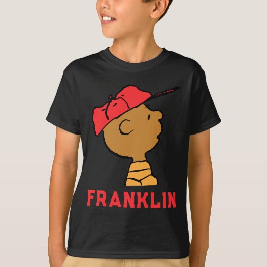 ピーナッツ フランクリン 野球帽 Tシャツ (正面)