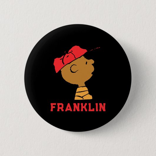 ピーナッツ フランクリン 野球帽 Tシャツ 缶バッジ (正面)
