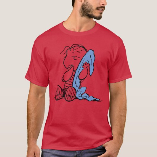 ピーナッツ リナス 毛布 楽しい Tシャツ (正面)