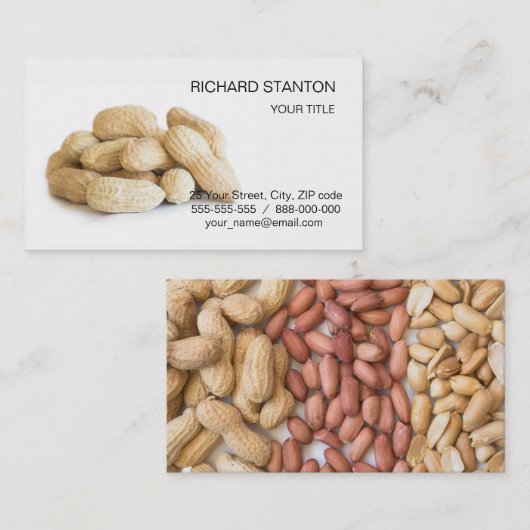 ピーナッツ 名刺 (正面/裏面)