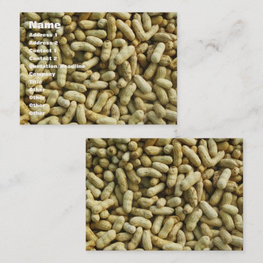 ピーナッツ 名刺 (正面/裏面)