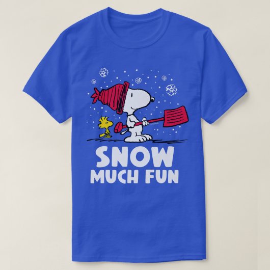 ピーナッツ  雪の楽しい時間 Tシャツ (デザイン正面)