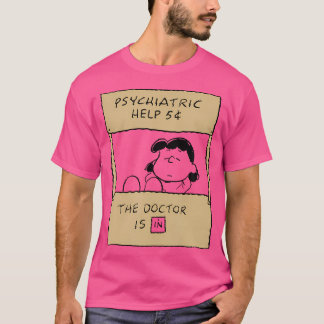ピーナッツ – Lucy Doctor Is In Tシャツ