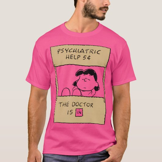 ピーナッツ – Lucy Doctor Is In Tシャツ (正面)