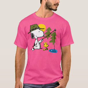 ピーナッツ – Snoopy Woodstock魚釣り Tシャツ