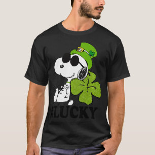 ピーナッツSt patricksラッキークローバー Tシャツ