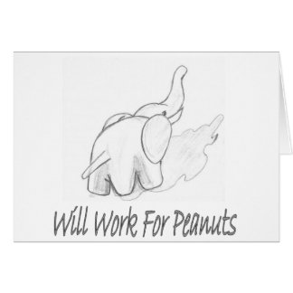 ピーナツのために働きます