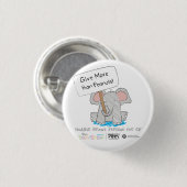 ピーナツより多くを与えて下さい! 缶バッジ (正面&裏面)