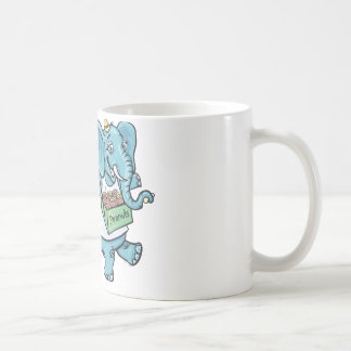 ピーナツを販売しているサーカス象 コーヒーマグカップ