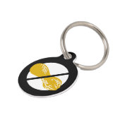 ピーナツアレルギーはパーソナライズな緊急の接触をからかいます ペット　ネームタグ (側面)