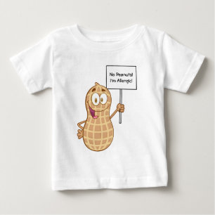 ピーナツアレルギー2 (カスタマイズ可能な) ベビーTシャツ