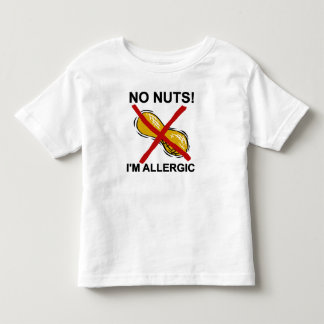 ピーナツナット私はアレルギーではないです トドラーTシャツ