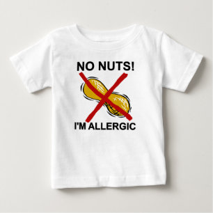 ピーナツナット私はアレルギーではないです ベビーTシャツ