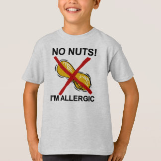 ピーナツナット私はアレルギーではないです Tシャツ