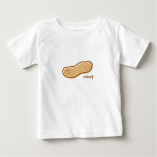 ピーナツ乳児の長袖 ベビーTシャツ