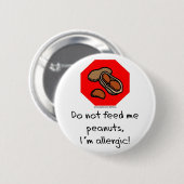 ピーナツ停止! 缶バッジ (正面&裏面)
