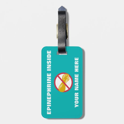 ピーナツ医学のキットのための自由な子供のスーパーヒーローの女の子 ラゲッジタグ (裏面縦)