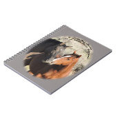 ピーナツ及びSurmaの砂の洗面器の種馬 ノートブック (左側)