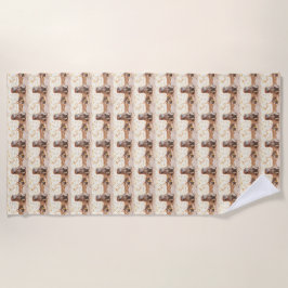 "ピーナツ"地上リスのビーチタオル ビーチタオル