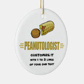 ピーナパーソナライズされたッツ セラミックオーナメント (右)