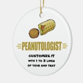 ピーナパーソナライズされたッツ セラミックオーナメント (左)