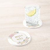 ピーニエレガントリリーバラ結婚ズ コースター (側面)