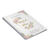 ピーニエレガントリリーバラ結婚ズ ノートブック (右側)