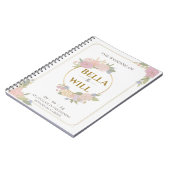 ピーニエレガントリリーバラ結婚ズ ノートブック (左側)