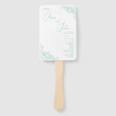 ピーニーエレガンス結婚式 プログラム ハンドファン (正面)