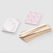 ピーニーエレガンス結婚式 プログラム ハンドファン (組立なし)