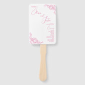 ピーニーエレガンス結婚式 プログラム ハンドファン (正面)