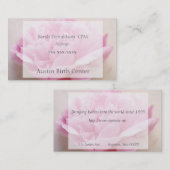 ピーニークローズアップ文字ボックス 名刺 (正面/裏面)