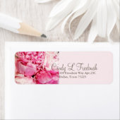 ピーニーピンクのアドレスの戻りラベル ラベル (インサイチュ)