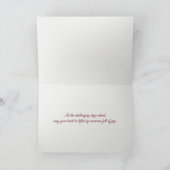 ピーニーピンク抽象芸術悔やみや弔慰 カード (内部)