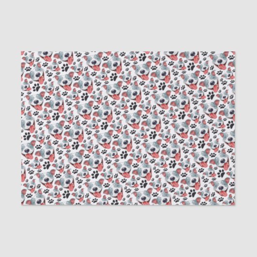 ピーピットピットブルアメリカンピットブルペットパピードッグ 薄葉紙 (正面)