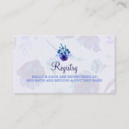ピーピーブルーポピー結婚ズの登録カード エンクロージャーカード